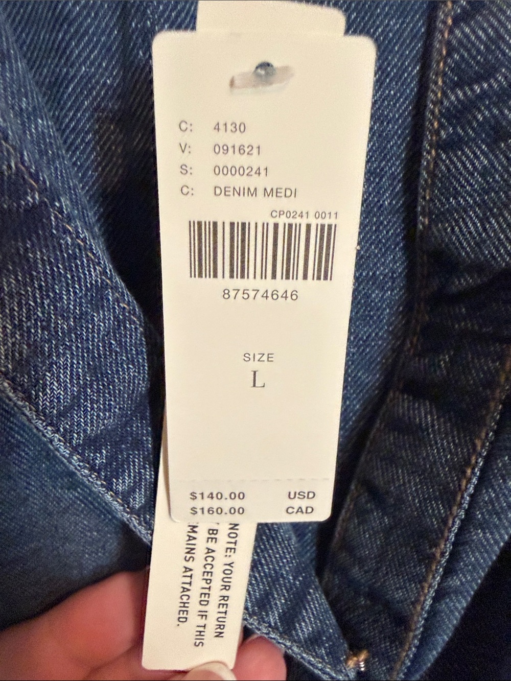 Anthropology Denim Tiered Short Sleeve Dress - Blue - Picture 4 of 9